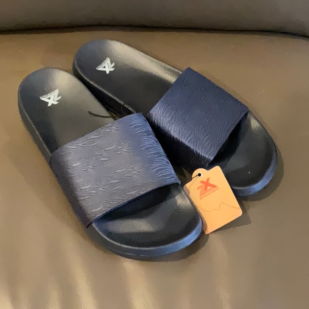 Zeroxposur mens navy Slide Sandals
